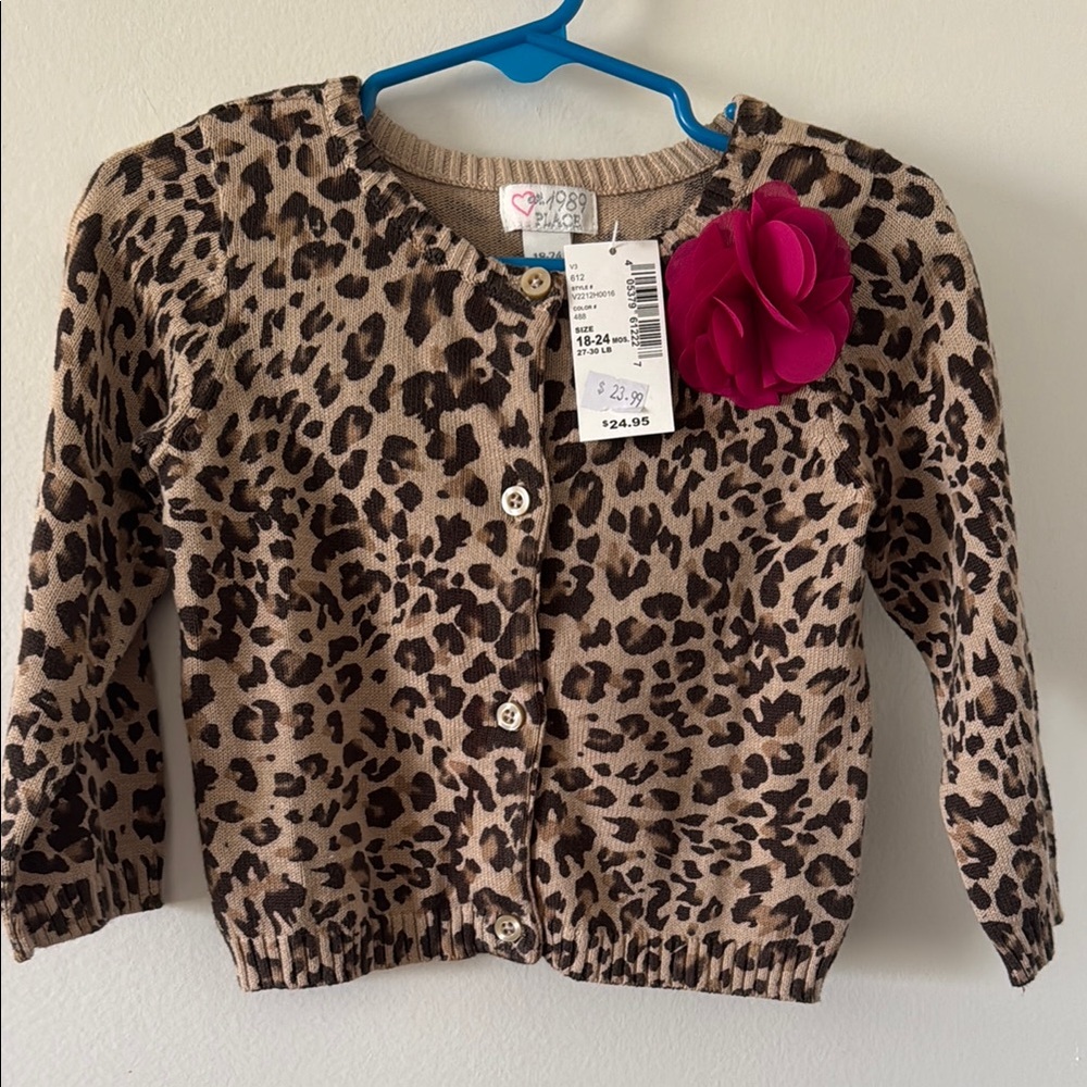 Gymboree Leopard Print Cardigan NWT